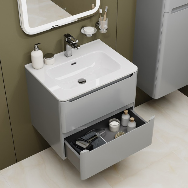 Тумба подвесная Iddis Edifice 60x46,7 светло-серый (EDI60L0i95)