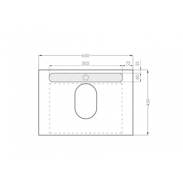 Тумба подвесная Aquaton Лофт Урбан 650x450x510 черный, орегон (1.A254.0.01L.QX6.0)