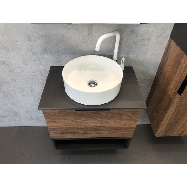 Тумба подвесная Comforty Штутгарт 600x460x560 дуб темно-коричневый (00-00001698)