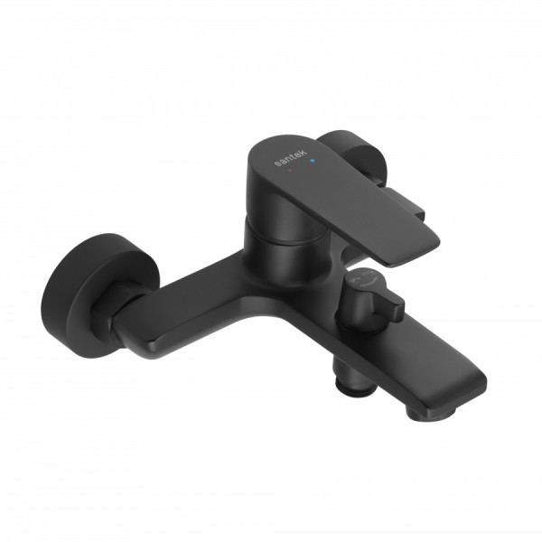 Смеситель для ванны и душа Santek Арма черный с душевым гарнитуром (WH5A1007N001) Смеситель для ванны и душа Santek Арма черный с душевым гарнитуром (WH5A1007N001)