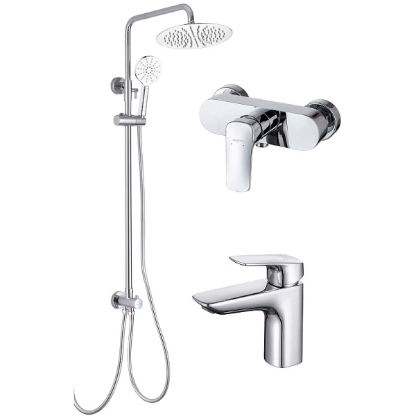 Комплект смесителей Aquatek Вега Set 3 в 1 AQ1010CR+AQ1060CR+AQ2046CR (AQ1036CR) Комплект смесителей Aquatek Вега Set 3 в 1 AQ1010CR+AQ1060CR+AQ2046CR (AQ1036CR)