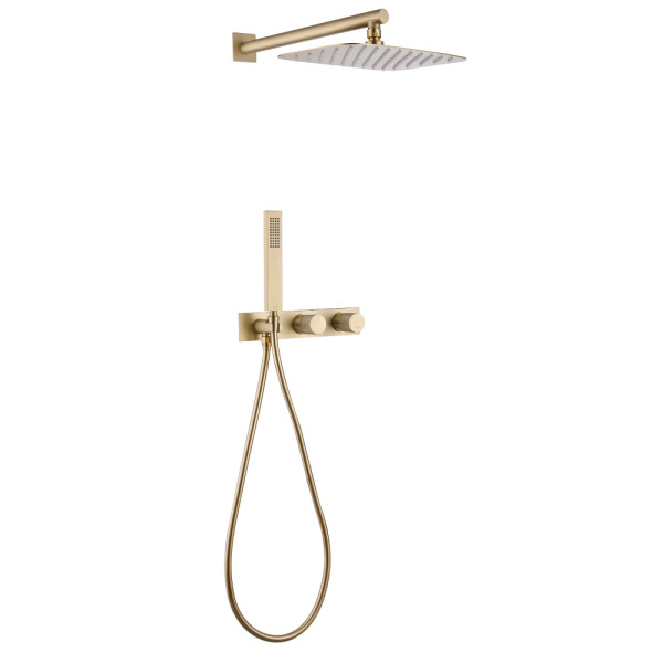 Душевая система Abber Rund  золото матовое (AF8718G)