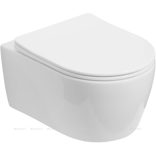 Унитаз подвесной Aquanet SMART W с сиденьем с soft-close белый (276395)