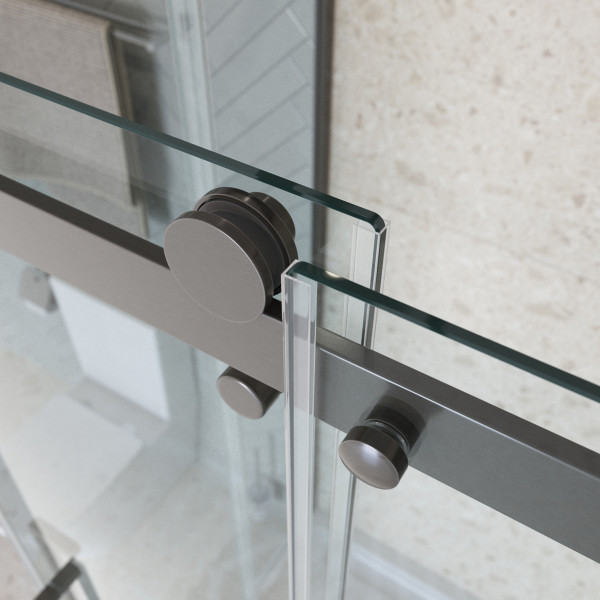 Душевой уголок BelBagno Marino 130x100x195 стекло прозрачное, профиль оружейная сталь матовая (MARINO-2-AH-1-130/100-C-GM)