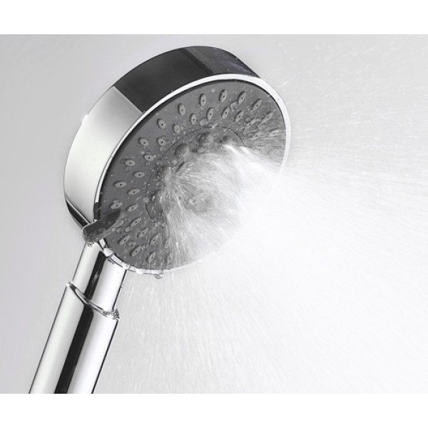 Душевая лейка WasserKRAFT 5-функциональная, ABS-пластик, хром (A036)