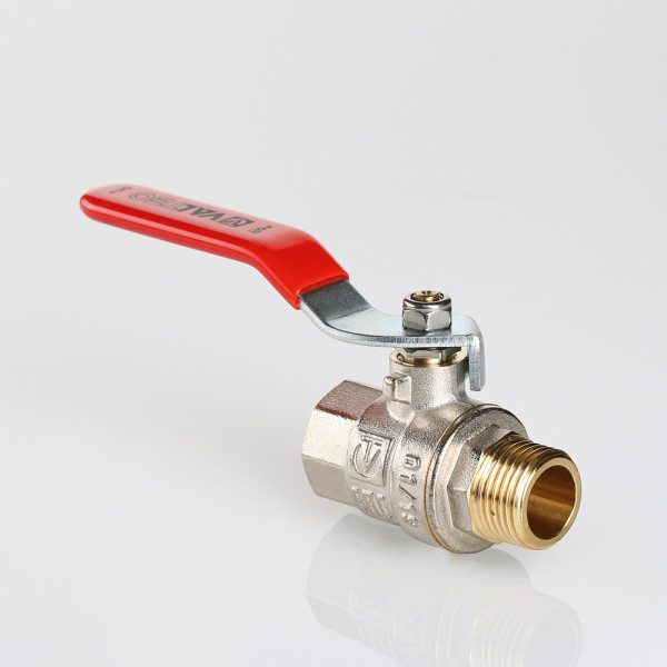 Кран 1/2" ВН шаровый Valtec Base (красная ручка) VT.215.N.04