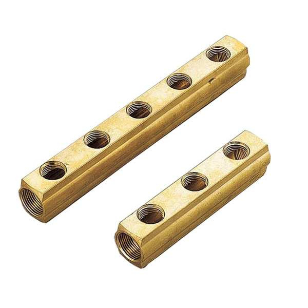 Коллектор магистральный "Tiemme" 5 отводов 1" ВР (латунь) (1970001)