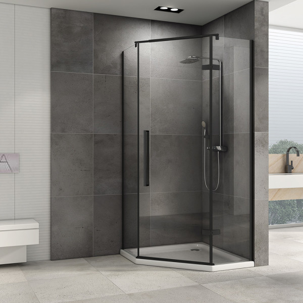 Душевой уголок ABBER Ewiges Wasser 100*100 стекло прозрачное, профиль черный (AG05100B) Душевой уголок ABBER Ewiges Wasser 100*100 стекло прозрачное, профиль черный (AG05100B)