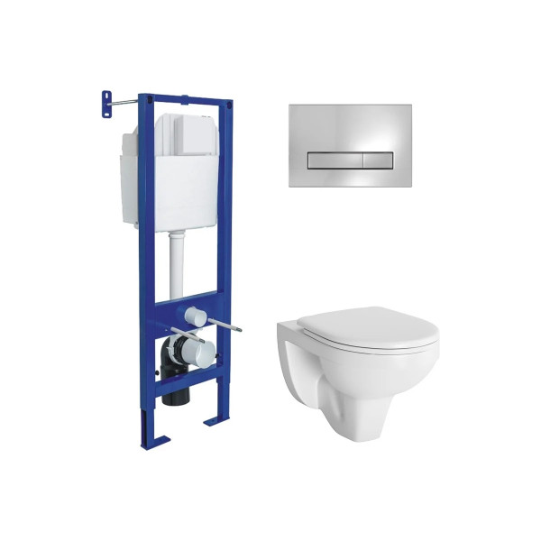 Комплект инсталляция с унитазом Berges Atom Line кнопка хром глянец, унитаз подвесной Gamma сиденье с soft-close (043312) Комплект инсталляция с унитазом Berges Atom Line кнопка хром глянец, унитаз подвесной Gamma сиденье с soft-close (043312)