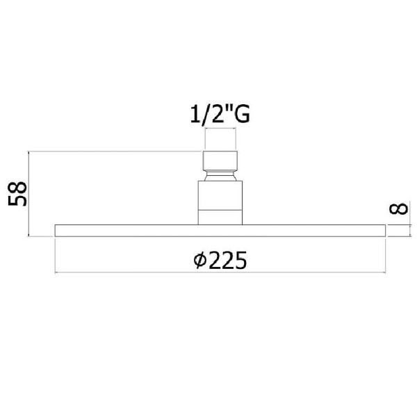 Верхний душ Paffoni Master 225, хром (ZSOF074CR) Верхний душ Paffoni Master 225, хром (ZSOF074CR)