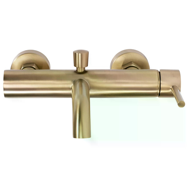 Смеситель для раковины Rea Lungo с душевым комплектом золото матовое (REA-B8010) Смеситель для раковины Rea Lungo с душевым комплектом золото матовое (REA-B8010)