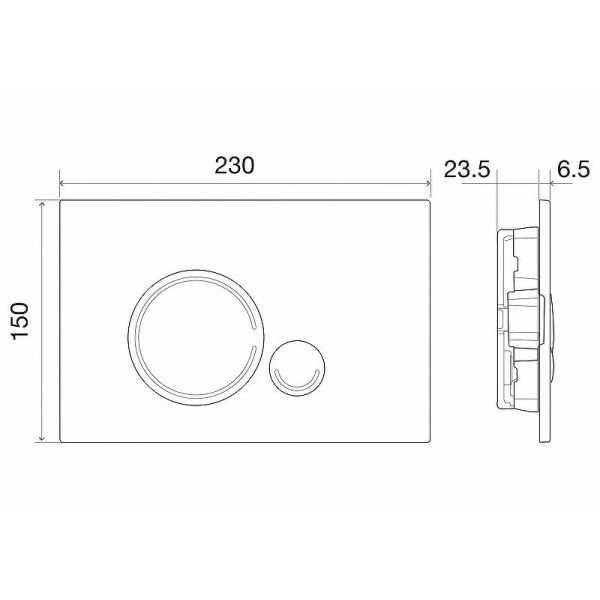 Клавиша смывная BelBagno Sfera золото (BB018-SR-ORO)