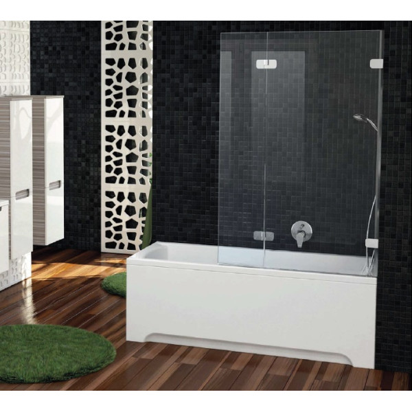 Душевая шторка для ванны Ravak BVS2 100x150 стекло прозрачное, профиль хром (7ULA0A0Z1)