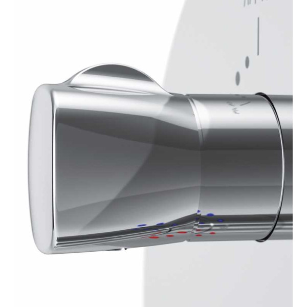 Смеситель термостатический для ванны и душа AM.PM  Spirit V2.1 внешняя панель-переключатель, монтируемый в стену, хром (F71A85500)