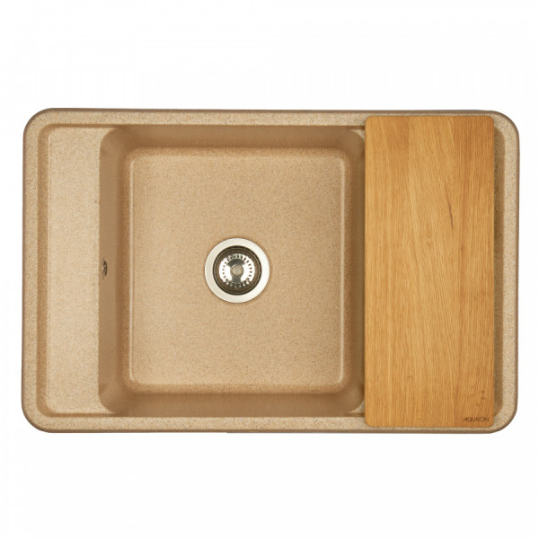 Мойка для кухни врезная Aquaton Беллис 510x780x250 песочный (1.A725.0.32B.S22.0) Мойка для кухни врезная Aquaton Беллис 510x780x250 песочный (1.A725.0.32B.S22.0)