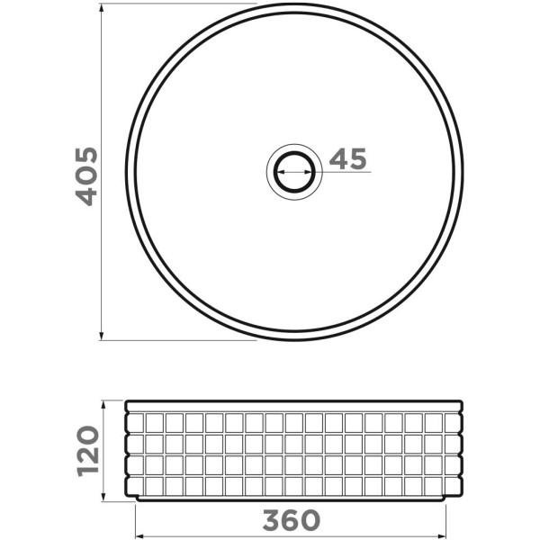 Раковина накладная Omoikiri Akira BL 40,5x40,5x12 черный (4972073)