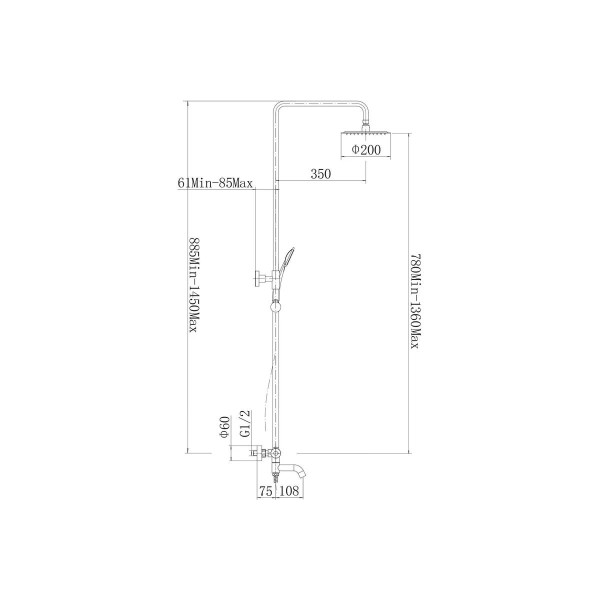 Душевая система Fashun Сатин (A52426)