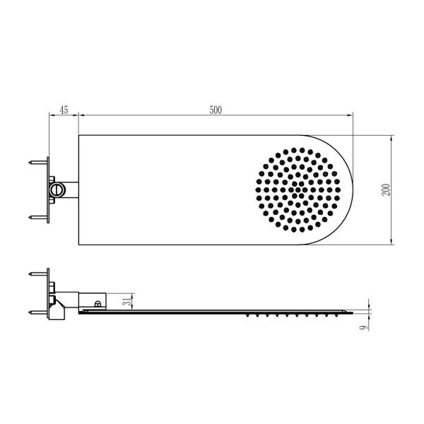 Верхний душ RGW Shower Panels 50x20x3,1 хром (21140631-01) Верхний душ RGW Shower Panels 50x20x3,1 хром (21140631-01)