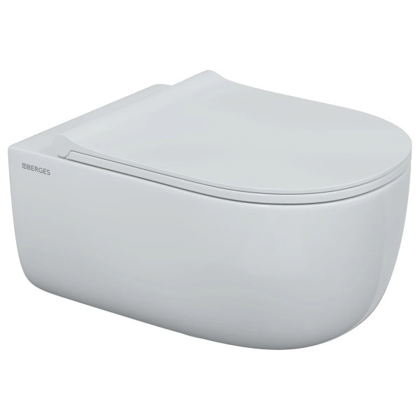 Комплект инсталляция с унитазом Berges Atom Line кнопка белая, унитаз Ego XL Rimless, сиденье с soft-close (043358) Комплект инсталляция с унитазом Berges Atom Line кнопка белая, унитаз Ego XL Rimless, сиденье с soft-close (043358)