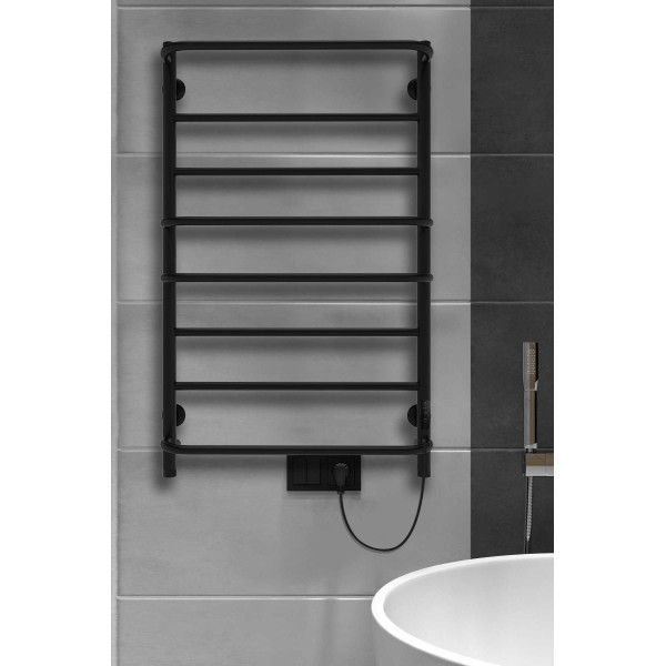 Полотенцесушитель электрический INDIGO Europe Lux 532*800 черный муар (LELLE80-50BRRt) Полотенцесушитель электрический INDIGO Europe Lux 532*800 черный муар (LELLE80-50BRRt)
