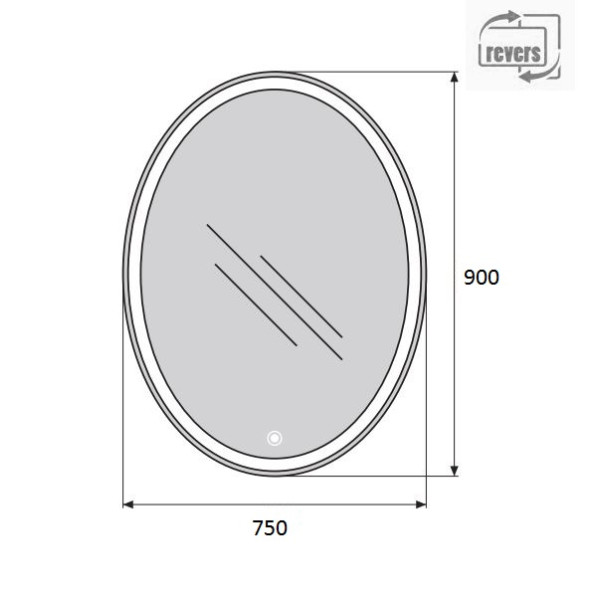 Зеркало с подсветкой BelBagno SPC-VST 75x90 (SPC-VST-750-900-LED-TCH) Зеркало с подсветкой BelBagno SPC-VST 75x90 (SPC-VST-750-900-LED-TCH)