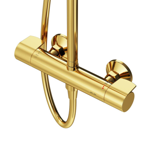 Душевая система AM.PM X-Joy с душевым набором золото (F0785A499)