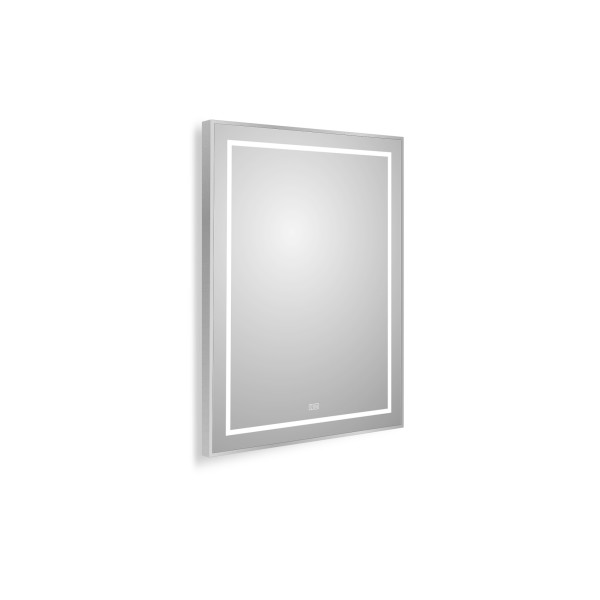 Зеркало BelBagno 700x32x900 в алюминиевой раме со встроенным светильником сенсорным выключателем и подогревом (SPC-KRAFT-700-900-LED-TCH-WARM)