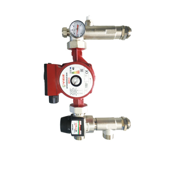 Насосно-смесительный узел Vieir 1” (130/180 мм., без насоса, с термосмес кл. 35-60°С) (VR200)