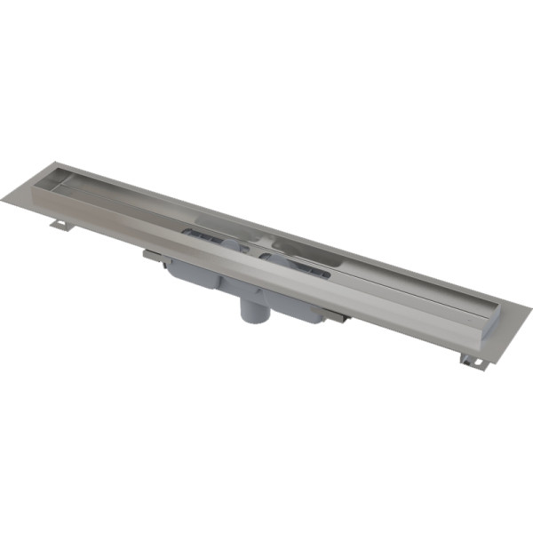 Лоток душевой AlcaPlast / AlcaDrain 750 мм с порогами, без решетки, боковой слив D50, мокрый гидрозатвор (APZ106-750) Лоток душевой AlcaPlast / AlcaDrain 750 мм с порогами, без решетки, боковой слив D50, мокрый гидрозатвор (APZ106-750)