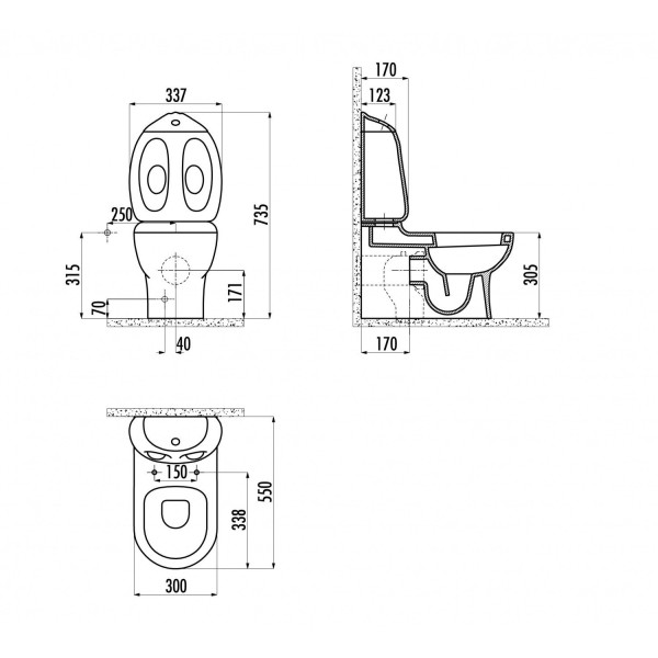 Бачок для унитаза Creavit Ducky белый (DC400-00CB00E-0000)
