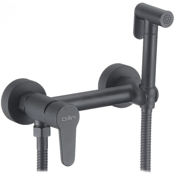 Смеситель с гигиеническим душем Dlin Черный (D180202-A)