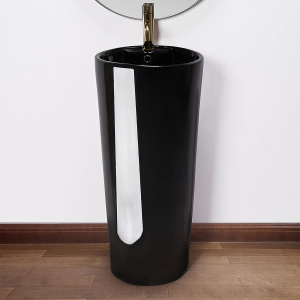 Раковина напольная Rea Blanka 41x41 чёрный (REA-U6635)