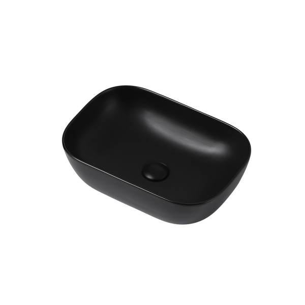 Раковина накладная ABBER Rechteck 46x32,5 черная (AC2200MB)