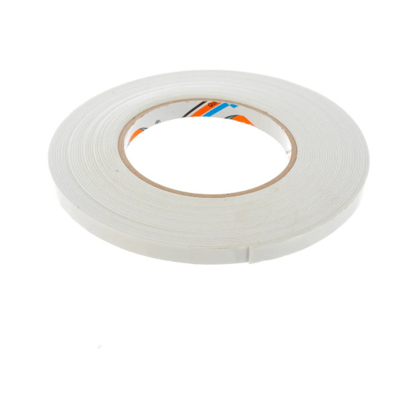 Лента клейкая двусторонняя на вспененной основе Aviora 9 мм х 10 м (белая) (302-013)