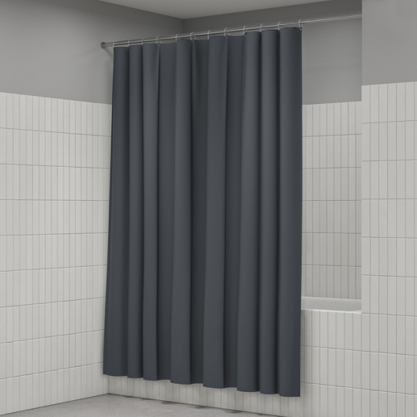 Шторка для ванн текстильная Iddis Promo 180x200 темно-серая (P03PE18i11)