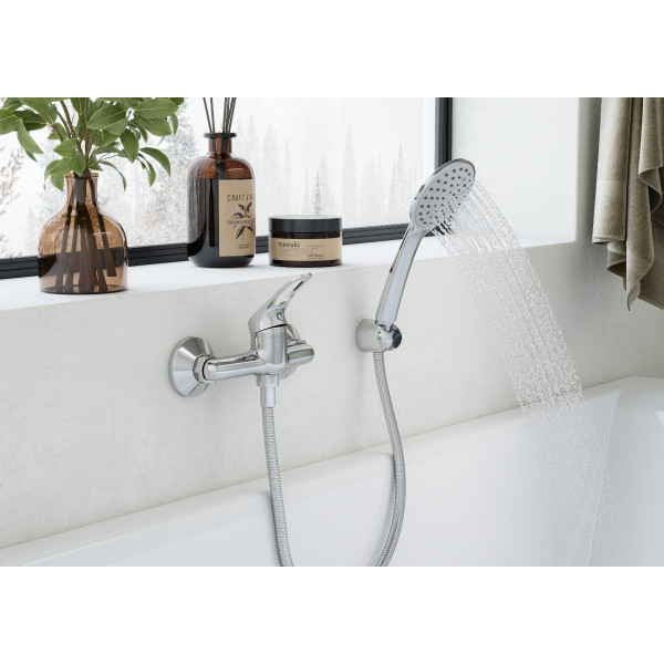 Смеситель для душа Santek Баус с душевым комплектом хром (WH5A20010C001)
