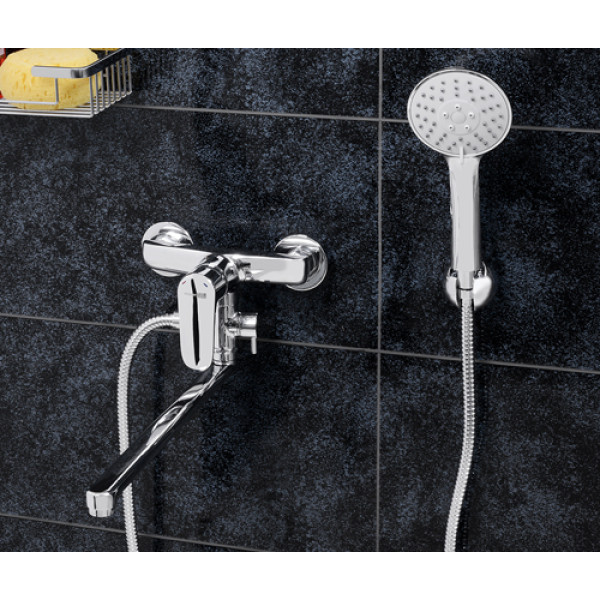 Смеситель для ванны и душа WasserKRAFT Vils 5602L с длинным поворотным изливом Смеситель для ванны и душа WasserKRAFT Vils 5602L с длинным поворотным изливом