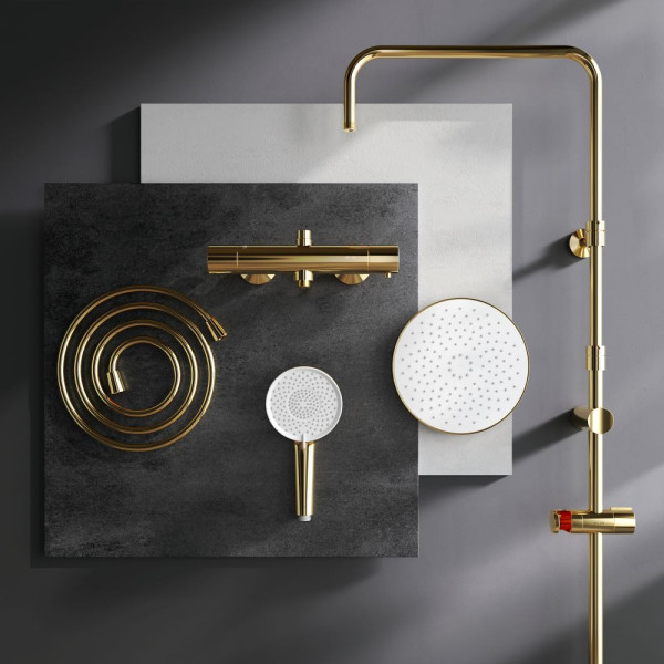 Душевая система AM.PM X-Joy с душевым набором золото (F0785A499)