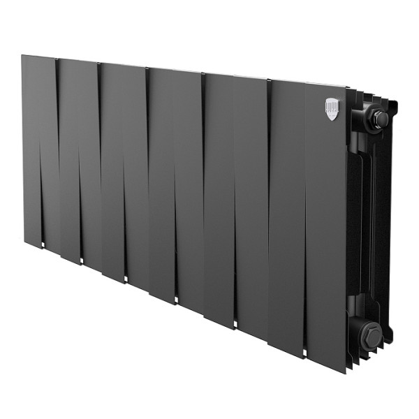 Радиатор биметаллический Royal Thermo PianoForte 300 Чёрный (12 секций) (RTPB3030012)