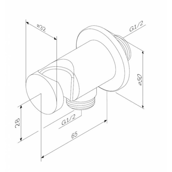Шланговое подсоединение с держателем AM.PM (F0602100)