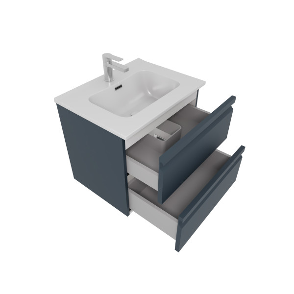 Тумба подвесная Aquatek 610x460x545 серый матовый (AQ77060-MG)