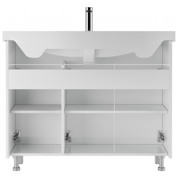 Тумба напольная Элеганс 105 Мега без ящика Айсберг Домино (DM4603T) Тумба напольная Элеганс 105 Мега без ящика Айсберг Домино (DM4603T)