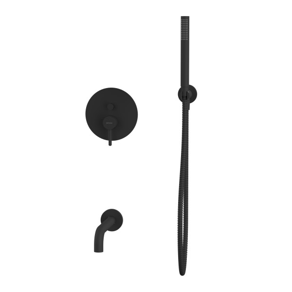 Смеситель для ванны и душа Whitecross Y черный мат (YSET06BL) Смеситель для ванны и душа Whitecross Y черный мат (YSET06BL)