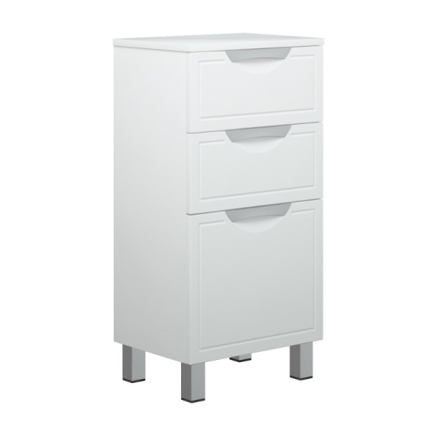 Комод Melodia Альфа 50 3 ящика белый (MFR80020WT)