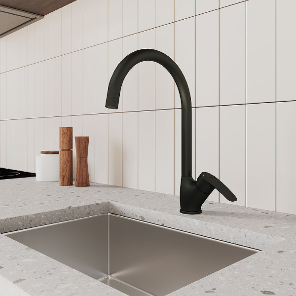 Смеситель для кухни Milardo Rora черный (RORBL0JM05) Смеситель для кухни Milardo Rora черный (RORBL0JM05)