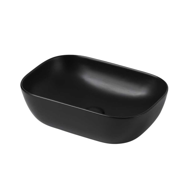 Раковина накладная ABBER Rechteck 46x32,5 черная (AC2200MB)