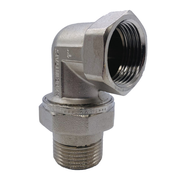 Сгон угловой (американка) 1" ВН с O-RING Tiemme (никель) (1500250 / 1565N000606) Сгон угловой (американка) 1" ВН с O-RING Tiemme (никель) (1500250 / 1565N000606)