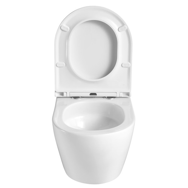 Инсталляция для подвесного унитаза Azario Forte+подвесной унитаз Azario Grado+клавиша Azario Forte хром глянцевый (AZ-100-100F+AZ-0046-UQ3+AZ-100-002F