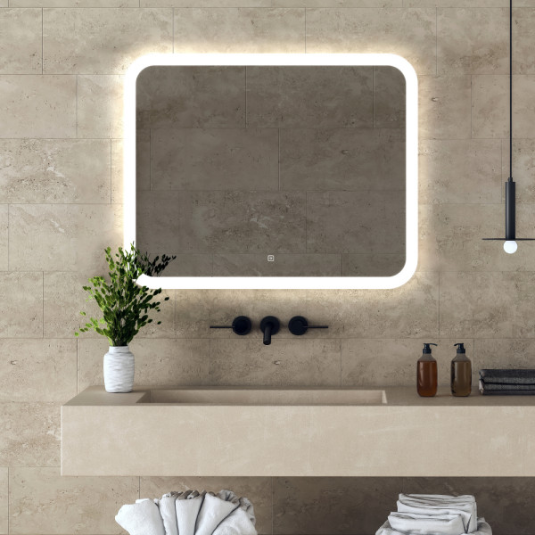 Зеркало Abber See 80x100 с подсветкой, сенсорный выключатель, диммер (AG6109SL-1.0) Зеркало Abber See 80x100 с подсветкой, сенсорный выключатель, диммер (AG6109SL-1.0)