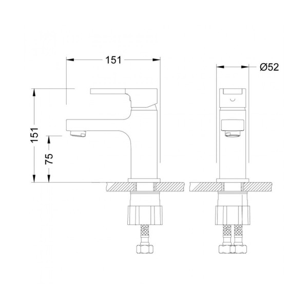 Смеситель для раковины Lemark Aura (LM0606C)
